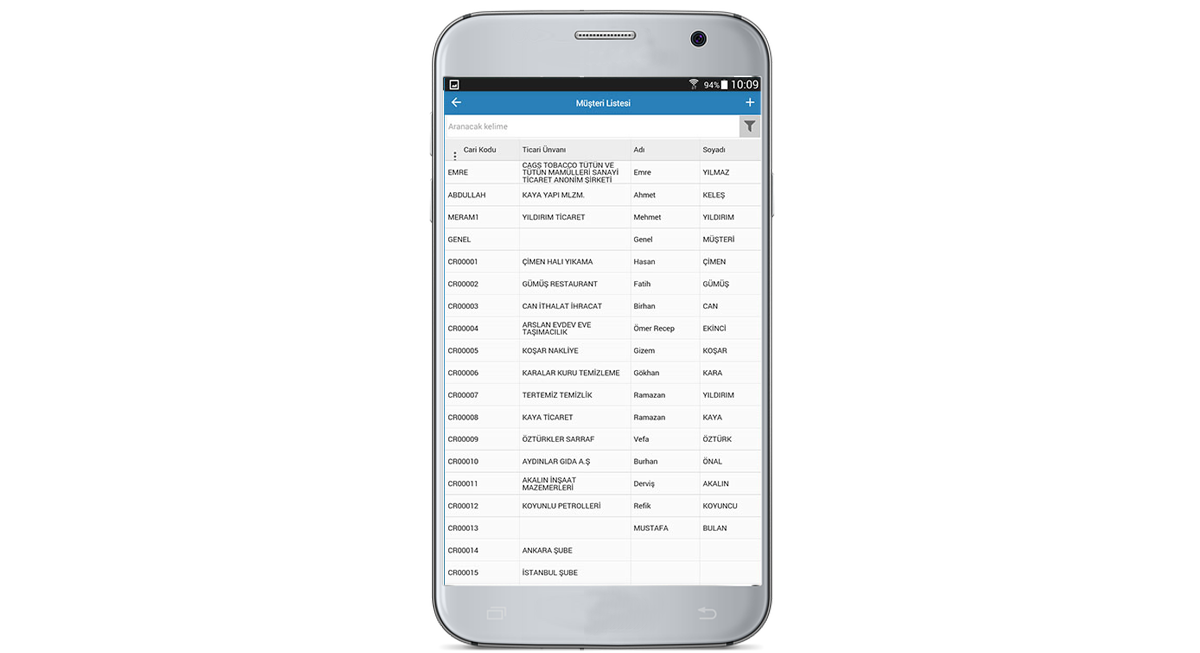 WOLVOX Mobil Satış (Android)	 